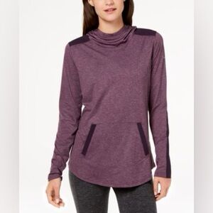 Columbia Omni-Shade Purple Heathered Hoodie Sun Shirt- Women’s Medium